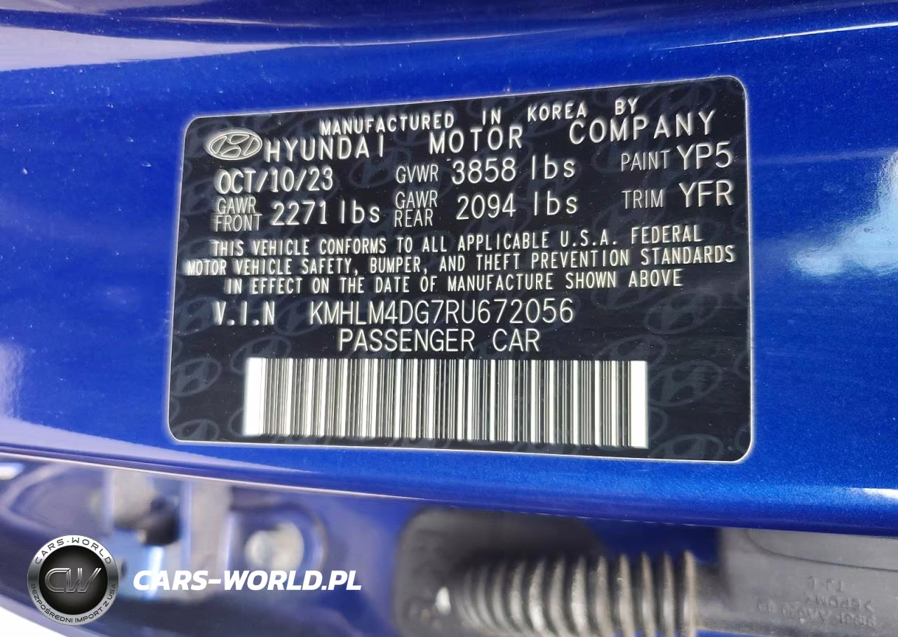 2024 Hyundai Elantra Sel VIN:KMHLM4DG7RU672056 - 13