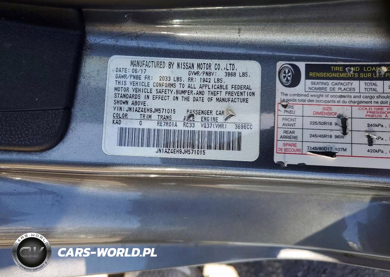 2018 Nissan 370Z Touring VIN:JN1AZ4EH9JM571015 - 12