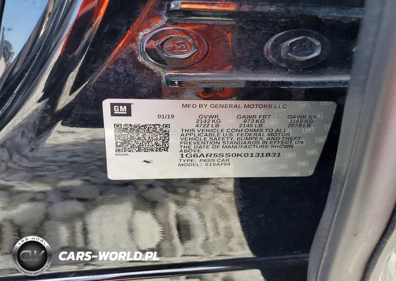 2019 Cadillac Cts Luxury VIN:1G6AR5SS0K0131831 - 13