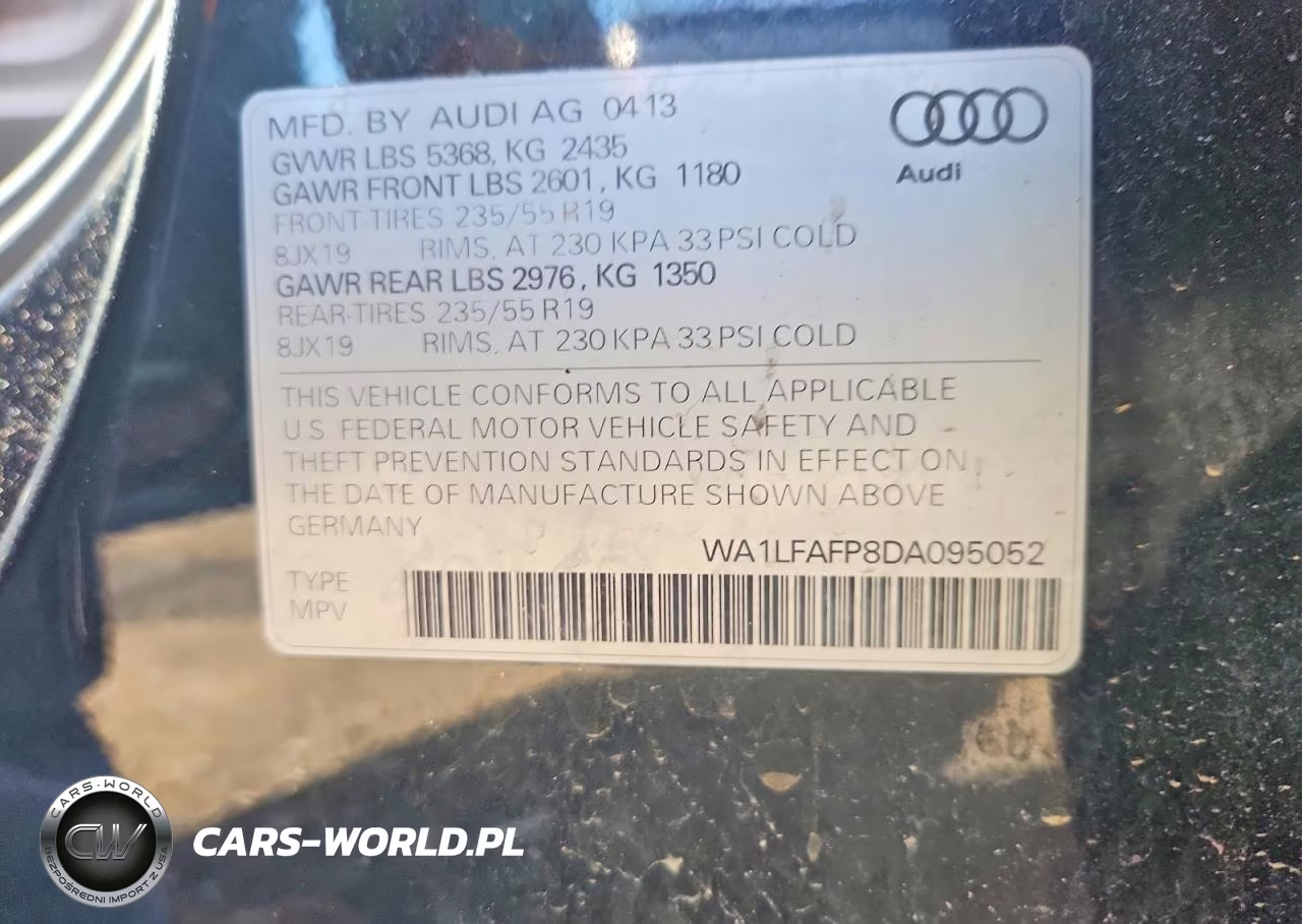 2013 Audi Q5 Premium Plus VIN:WA1LFAFP8DA095052 - 12