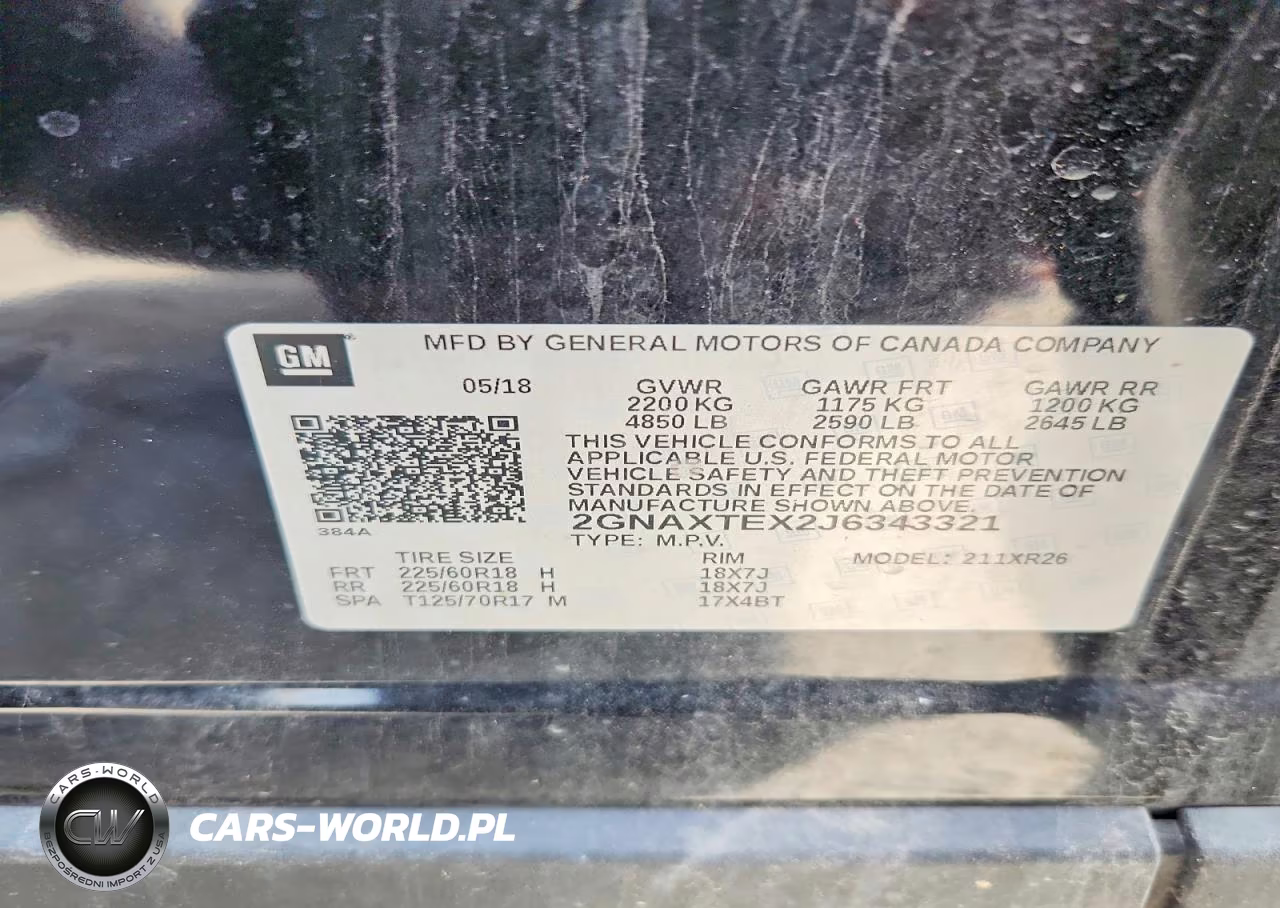 2018 Chevrolet Equinox Lt VIN:2GNAXTEX2J6343321 - 13