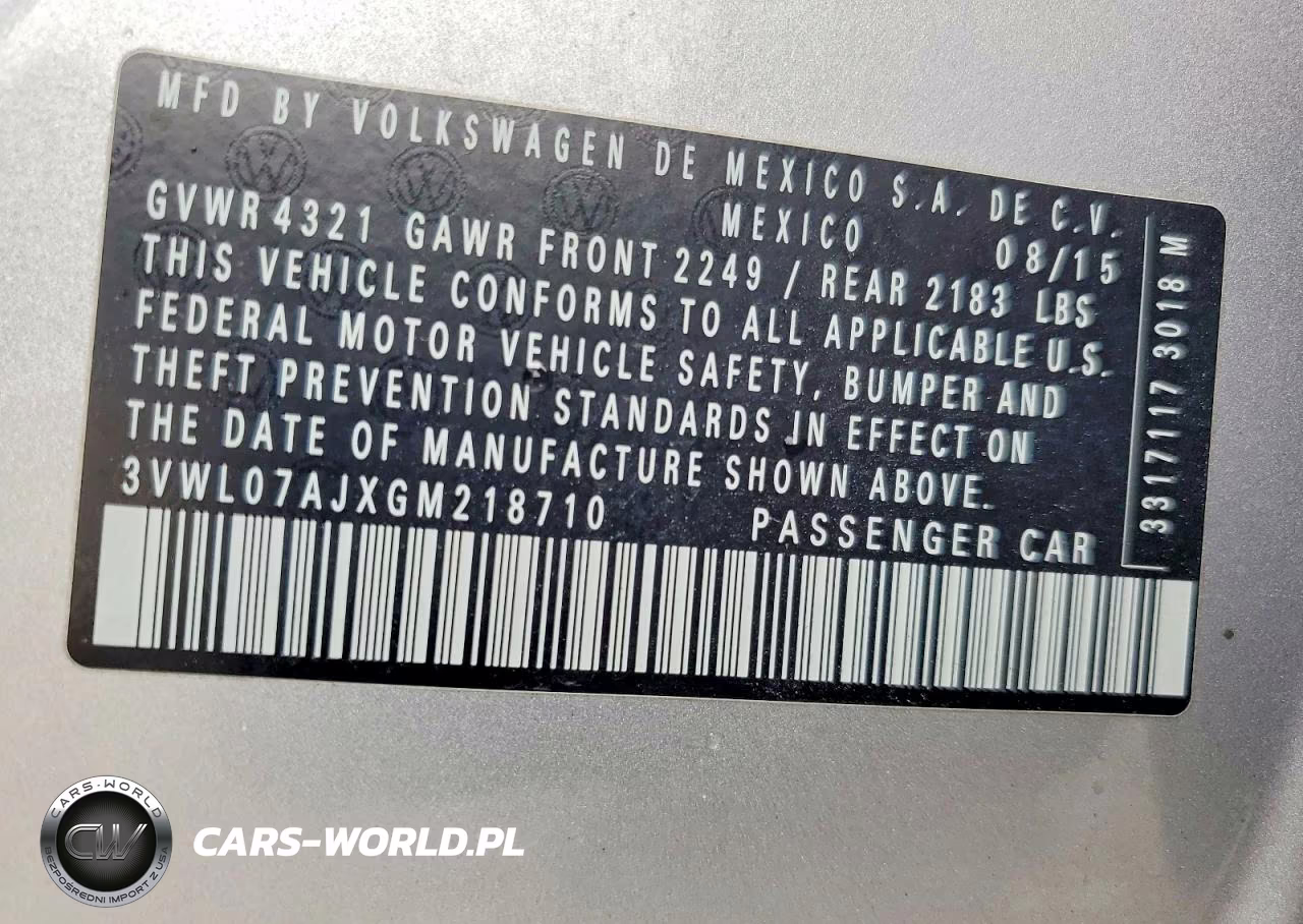 2016 Volkswagen Jetta Sel VIN:3VWL07AJXGM218710 - 13