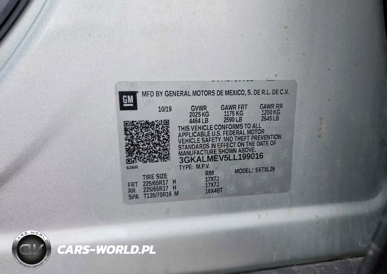 2020 GMC Terrain Sle VIN:3GKALMEV5LL199016 - 13
