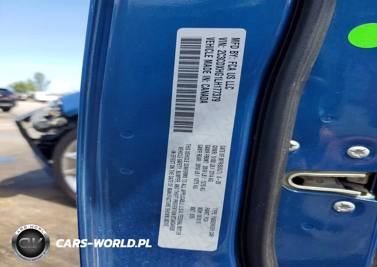 2020 Dodge Charger Gt VIN:2C3CDXHG1LH177379 - 12