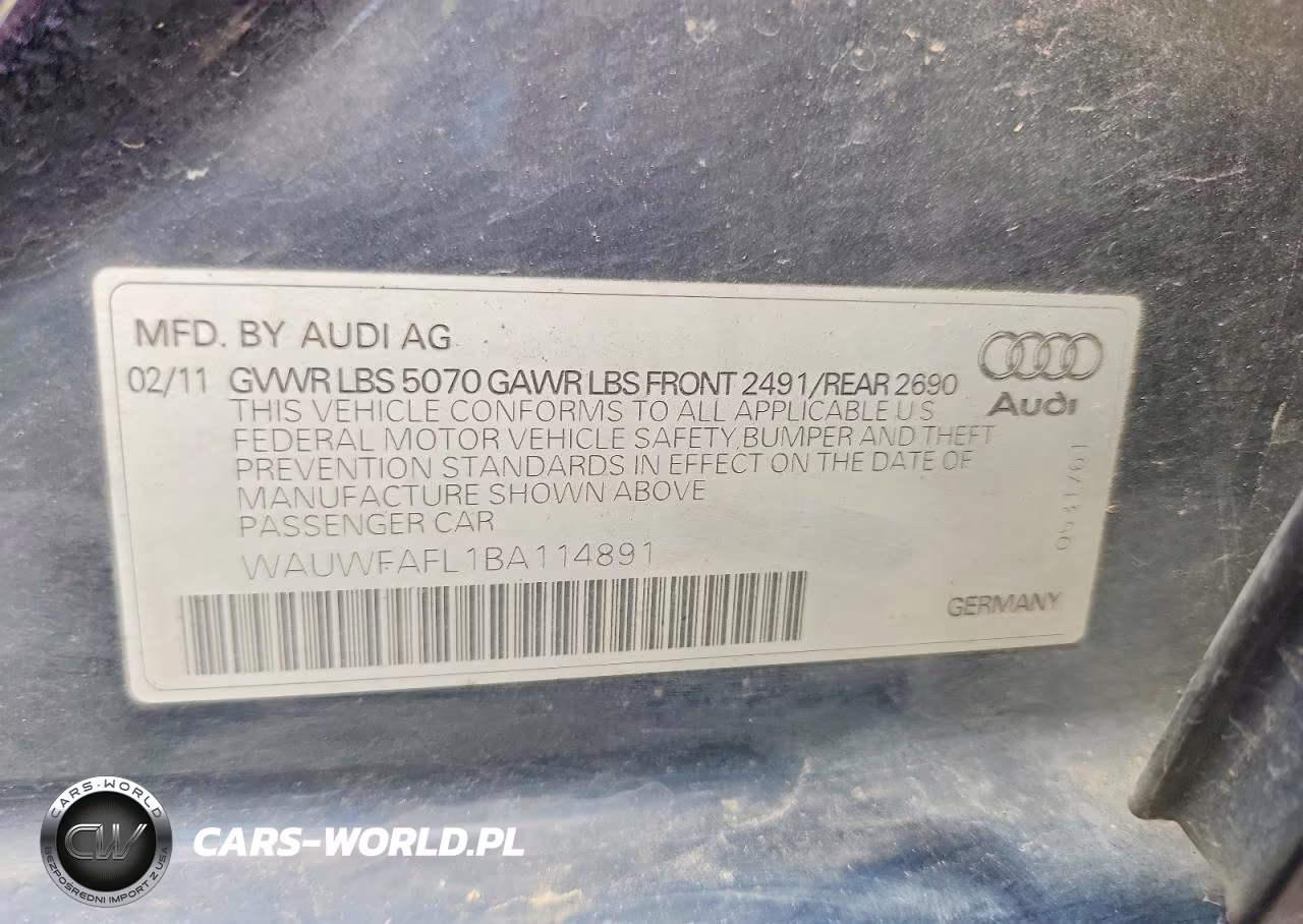 2011 Audi A4 Premium Plus VIN:WAUWFAFL1BA114891 - 12