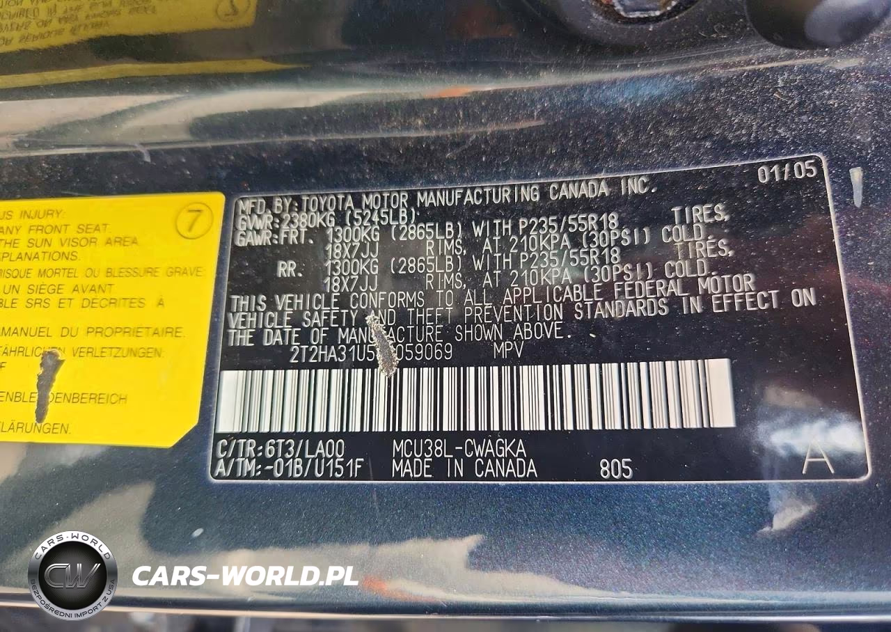 2005 Lexus Rx 330 VIN:2T2HA31U55C059069 - 13