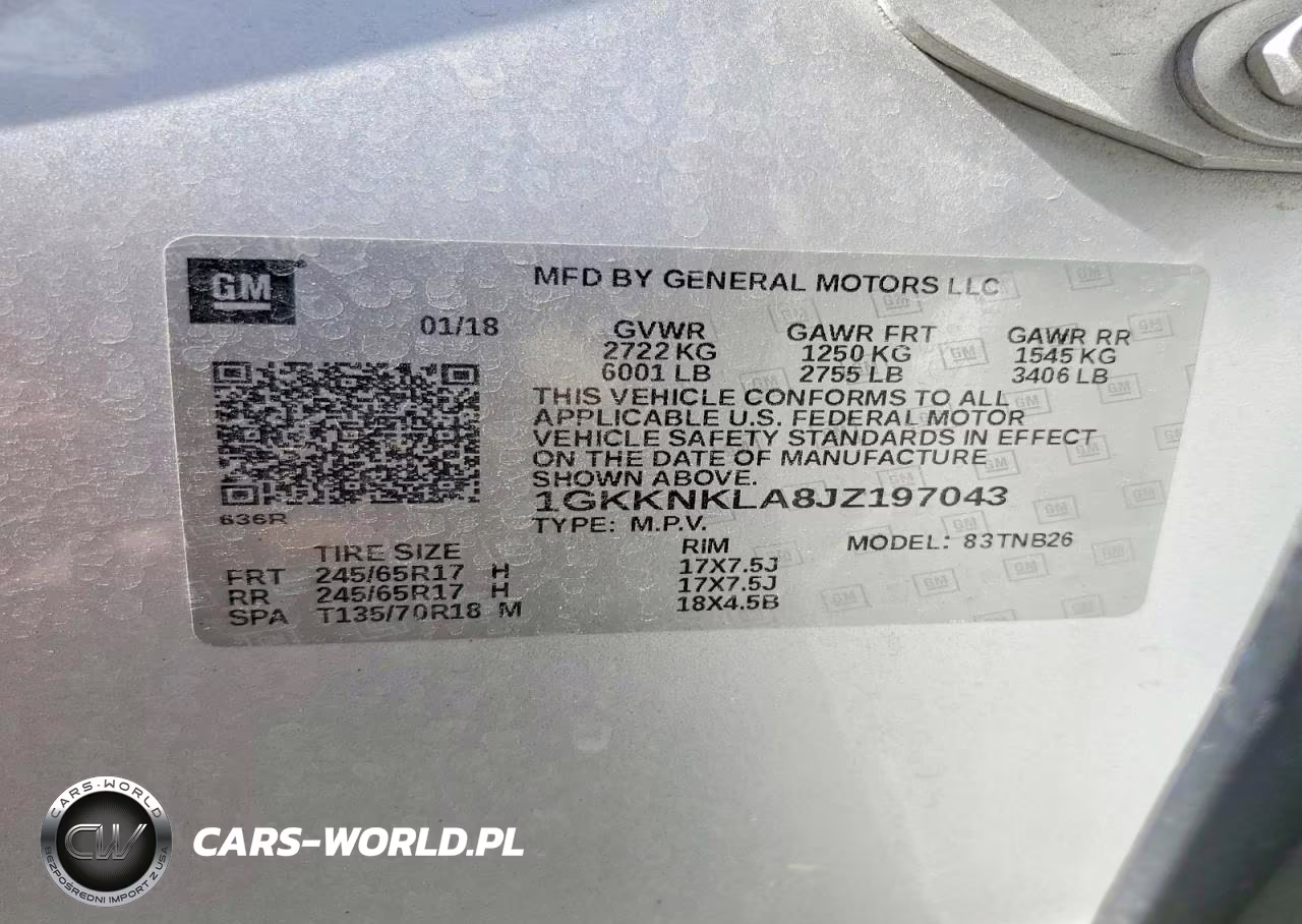2018 GMC Acadia Sle VIN:1GKKNKLA8JZ197043 - 13
