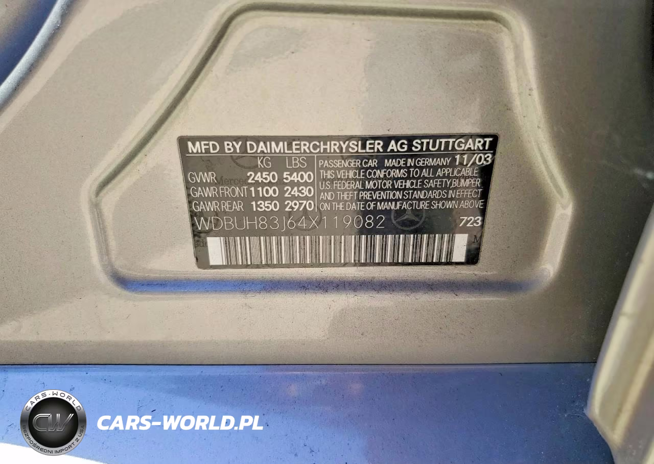 2004 Mercedes-Benz E 500 4Matic VIN:WDBUH83J64X119082 - 12