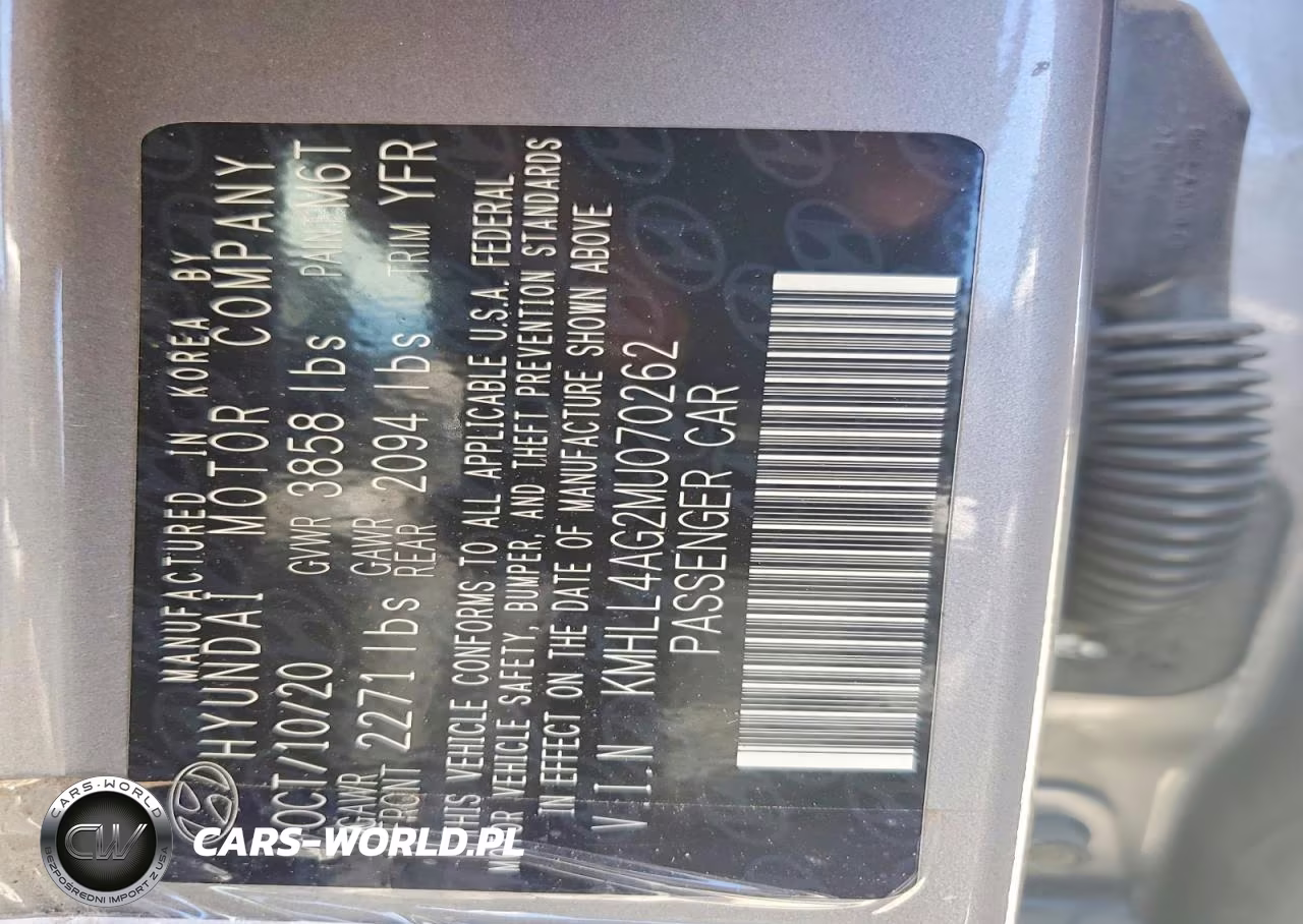 2021 Hyundai Elantra Se VIN:KMHLL4AG2MU070262 - 12