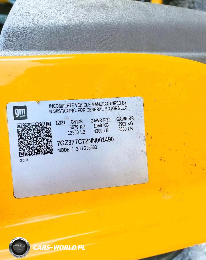 2022 GMC Savana Box Truck VIN:7GZ37TC72NN001490 - 13
