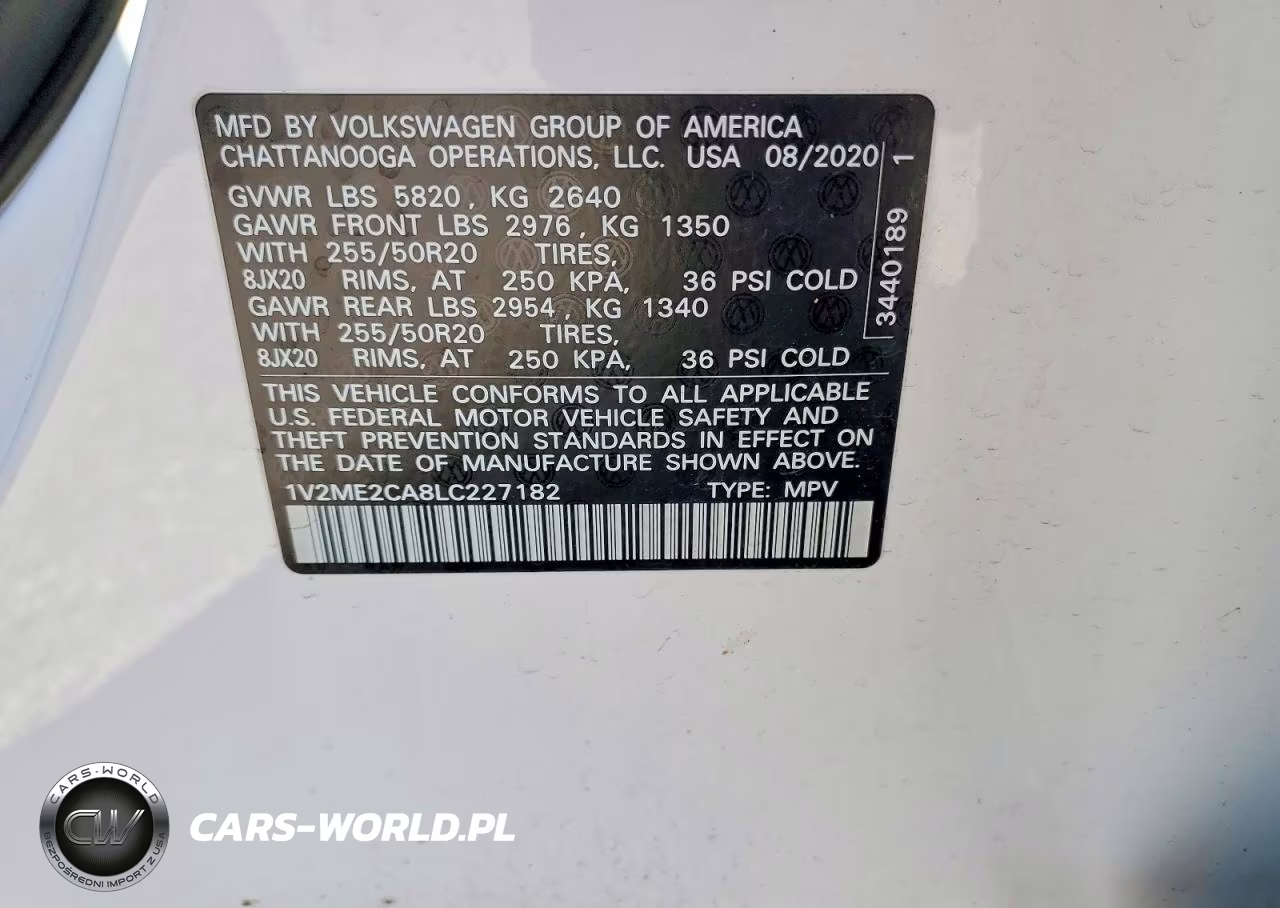 2020 Volkswagen Atlas Cross Sport Sel VIN:1V2ME2CA8LC227182 - 13