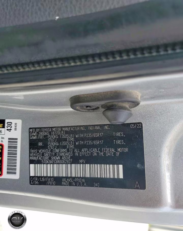 2022 Toyota Sienna Le VIN:5TDKSKFC6NS062927 - 13