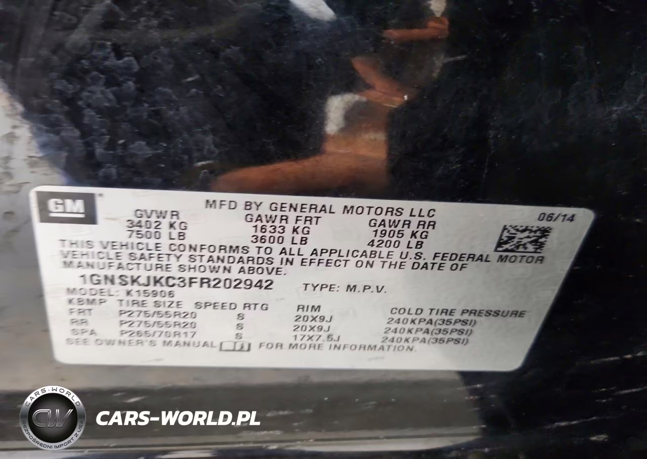 2015 Chevrolet Suburban K1500 Lt VIN:1GNSKJKC3FR202942 - 13