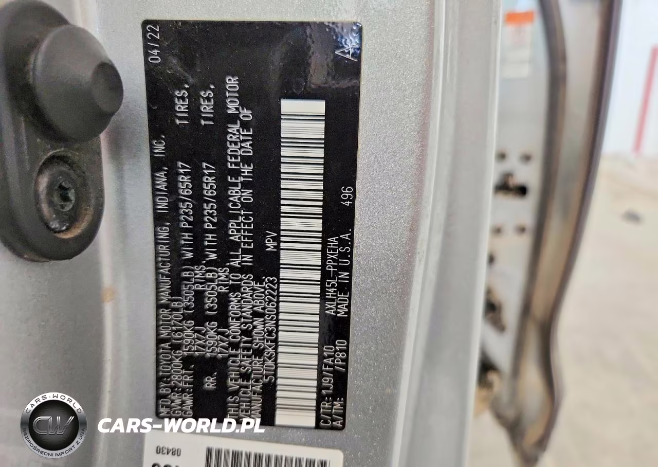 2022 Toyota Sienna Le VIN:5TDKSKFC3NS062223 - 13