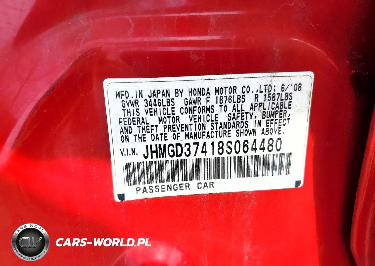 2008 Honda Fit VIN:JHMGD37418S064480 - 12