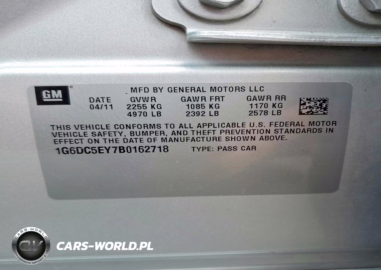 2011 Cadillac Cts VIN:1G6DC5EY7B0162718 - 12