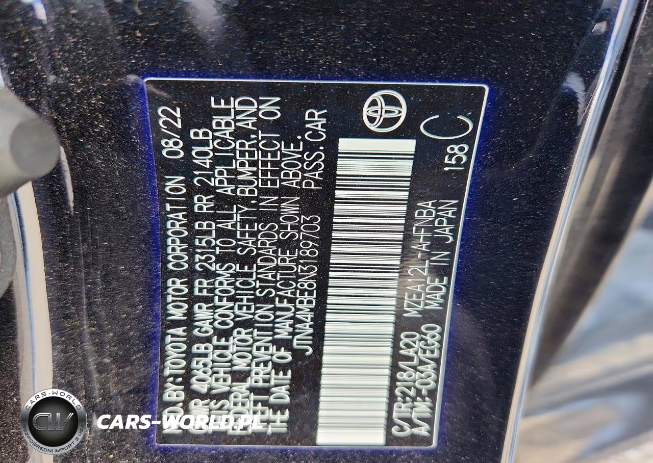 2022 Toyota Corolla Xse VIN:JTNA4MBE8N3189703 - 13