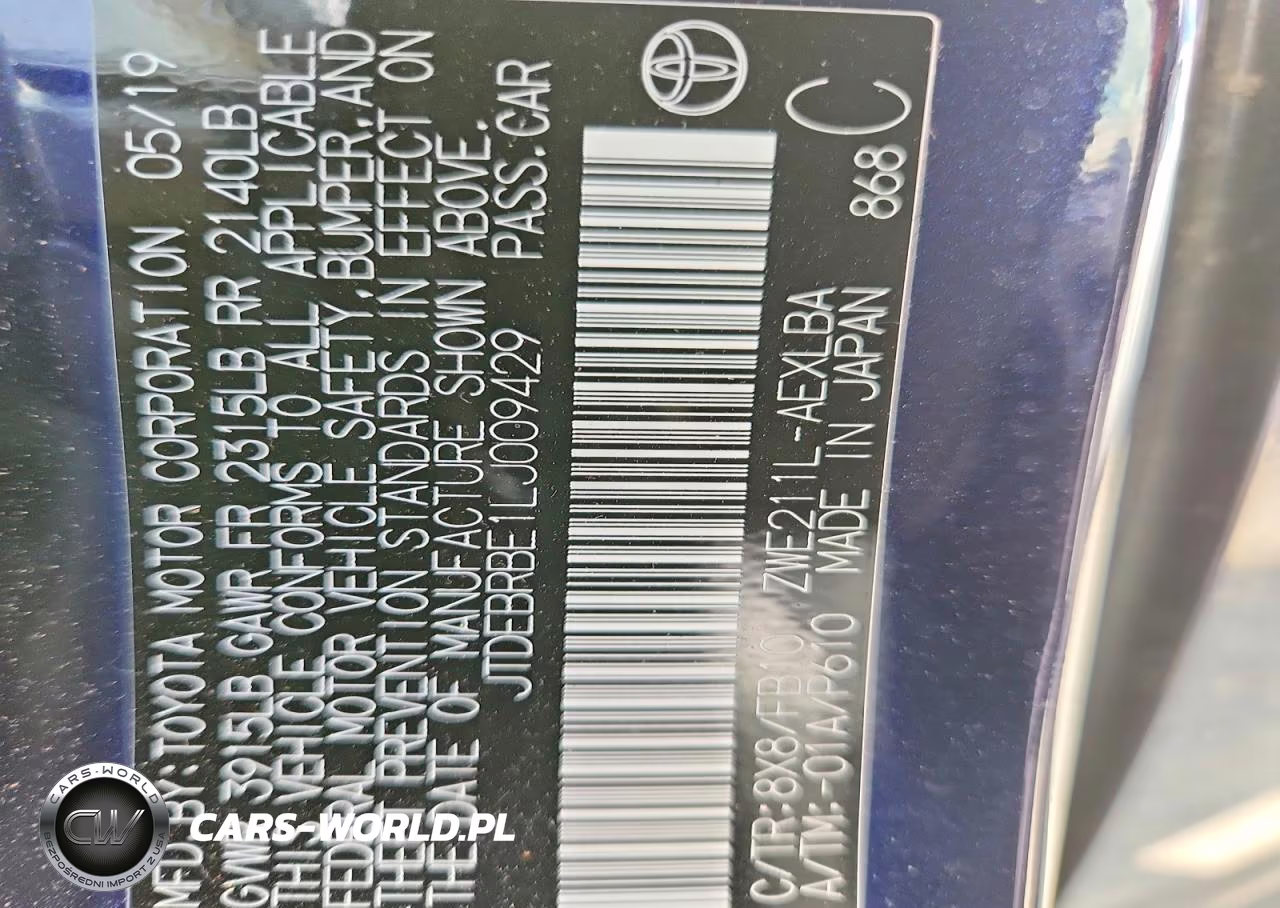 2020 Toyota Corolla Le VIN:JTDEBRBE1LJ009429 - 12
