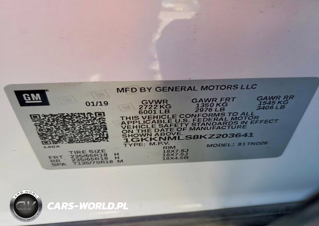2019 GMC Acadia Slt-1 VIN:1GKKNMLS8KZ203641 - 13