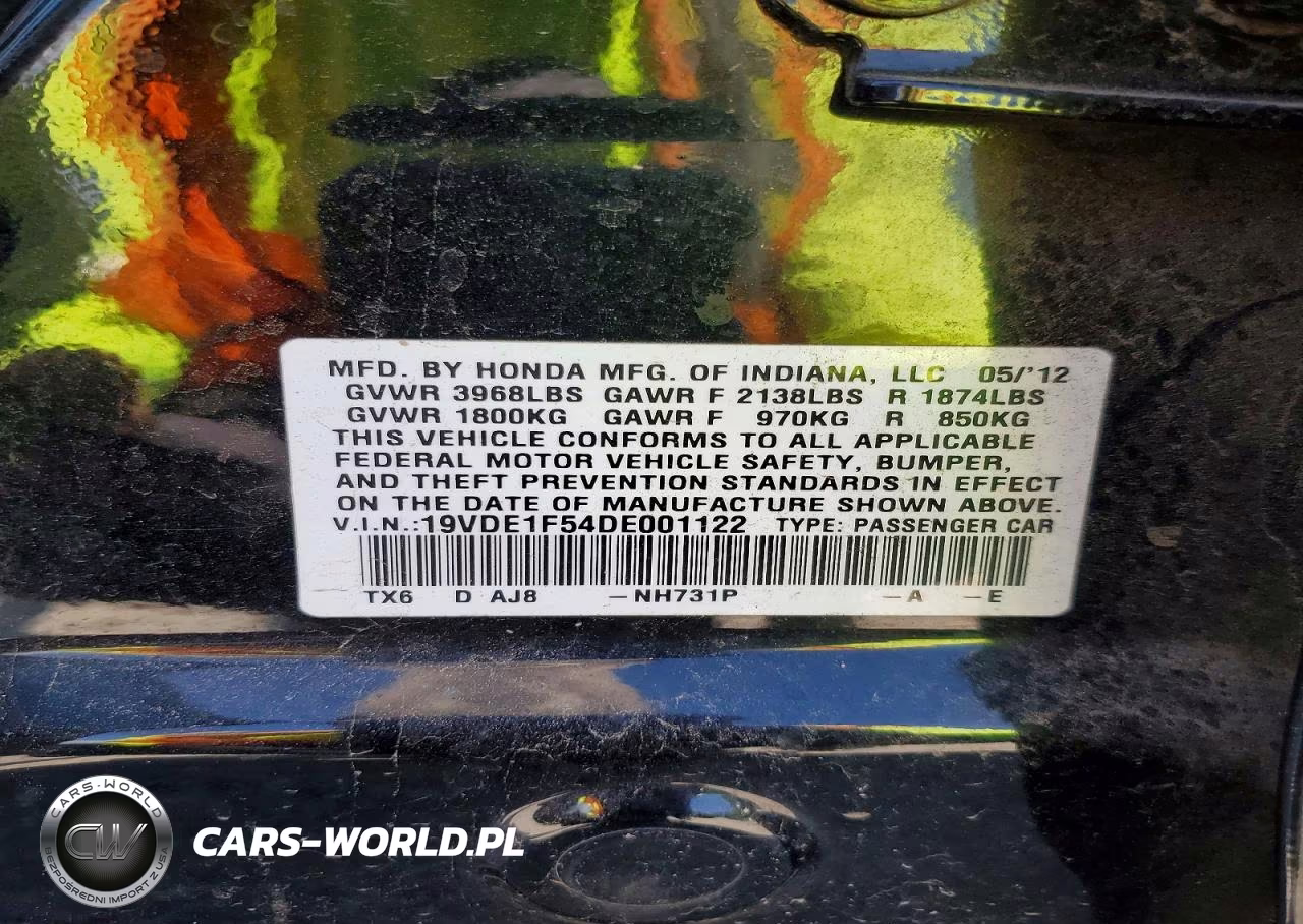 2013 Acura Ilx 20 Premium VIN:19VDE1F54DE001122 - 12