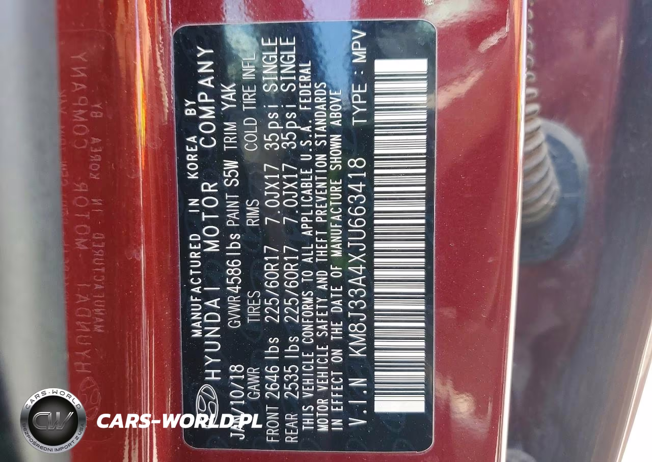2018 Hyundai Tucson Sel VIN:KM8J33A4XJU663418 - 13