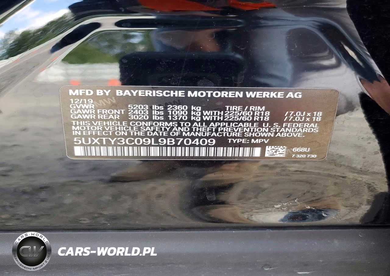 2020 BMW X3 Sdrive30I VIN:5UXTY3C09L9B70409 - 14