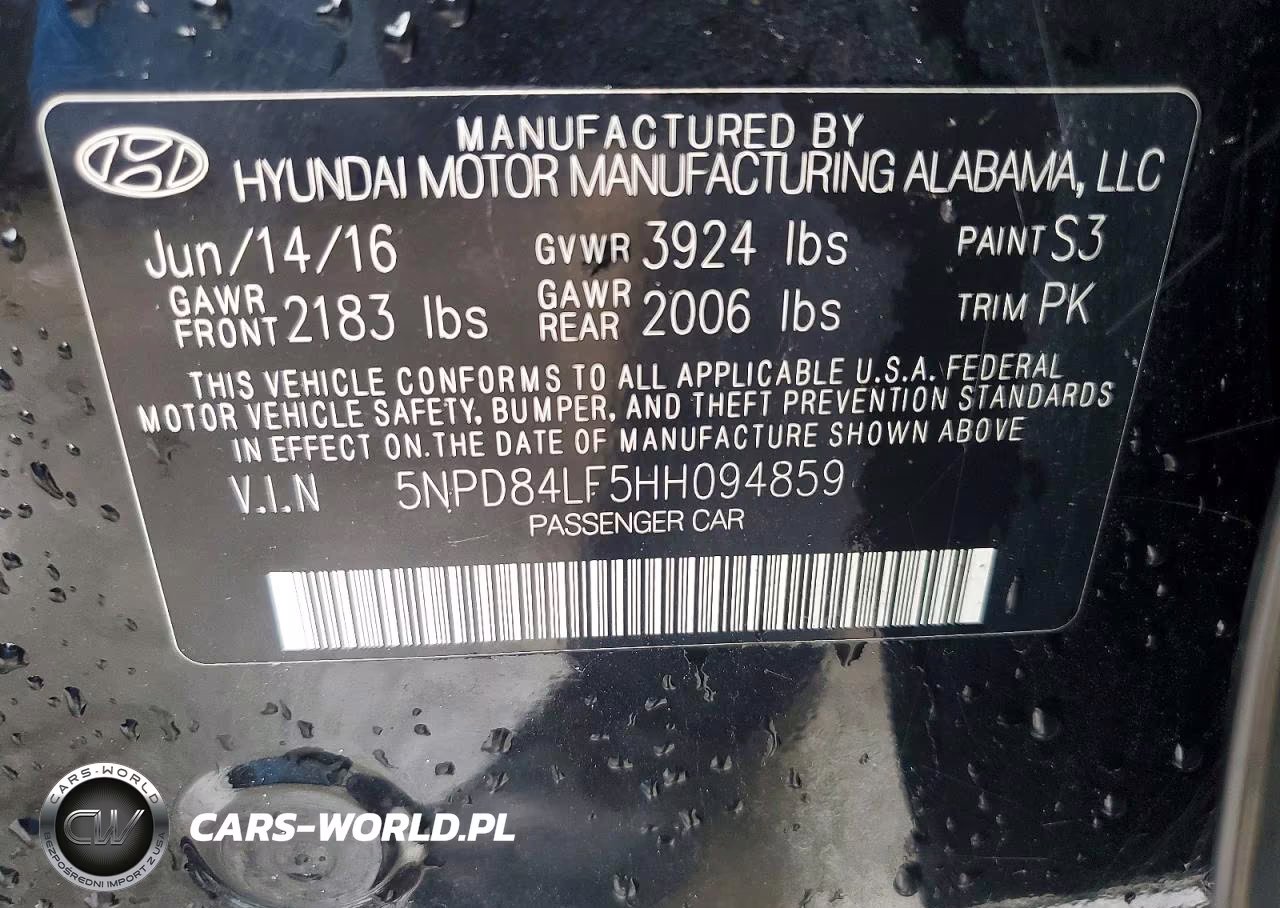 2017 Hyundai Elantra Se VIN:5NPD84LF5HH094859 - 12
