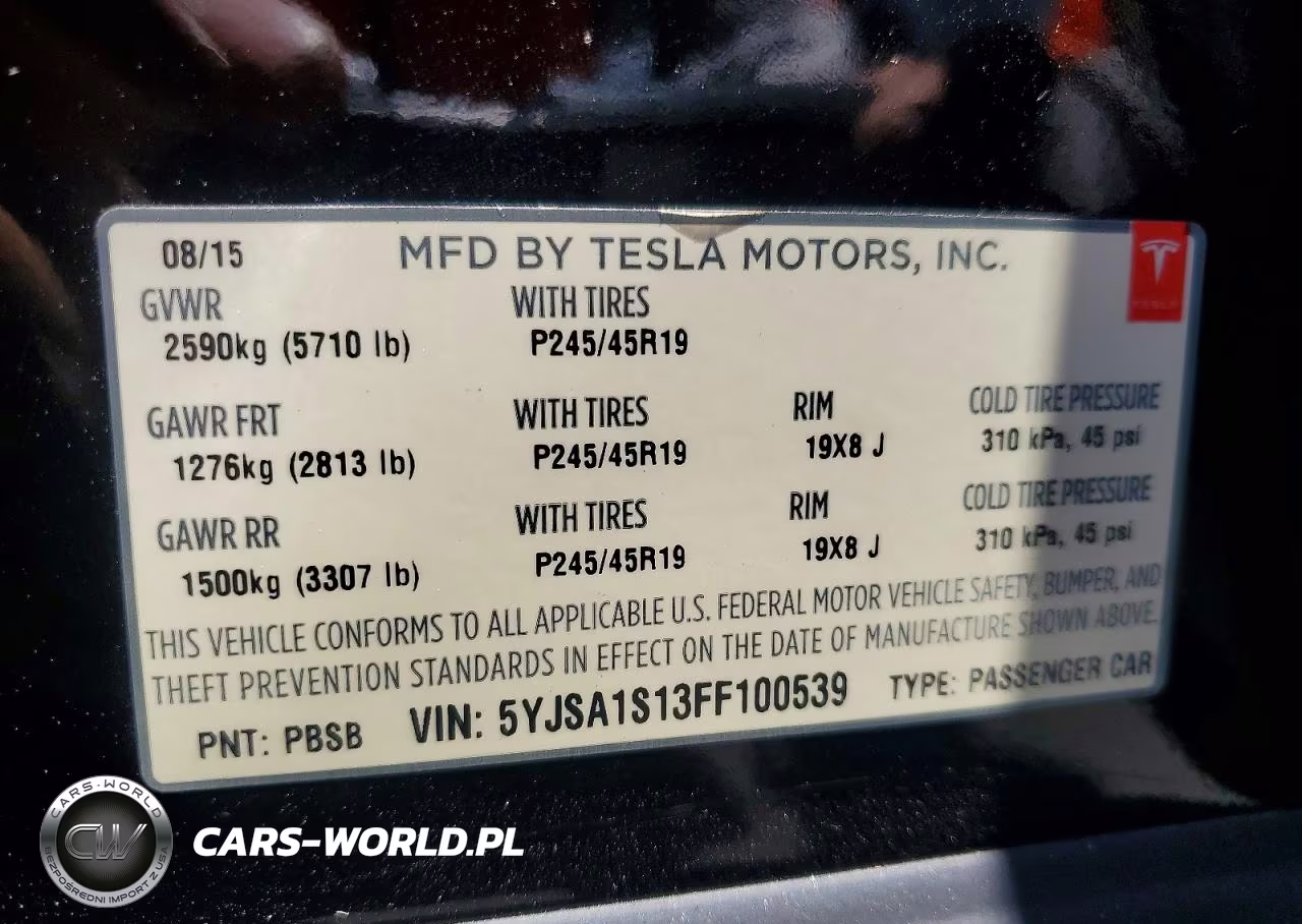 2015 Tesla Model S 70 VIN:5YJSA1S13FF100539 - 12