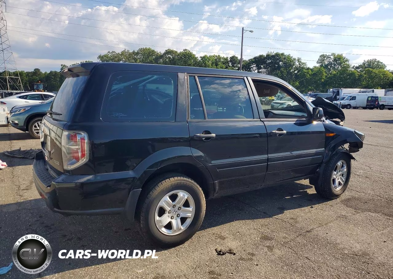2007 Honda Pilot Lx VIN:2HKYF18177H520553 - 3
