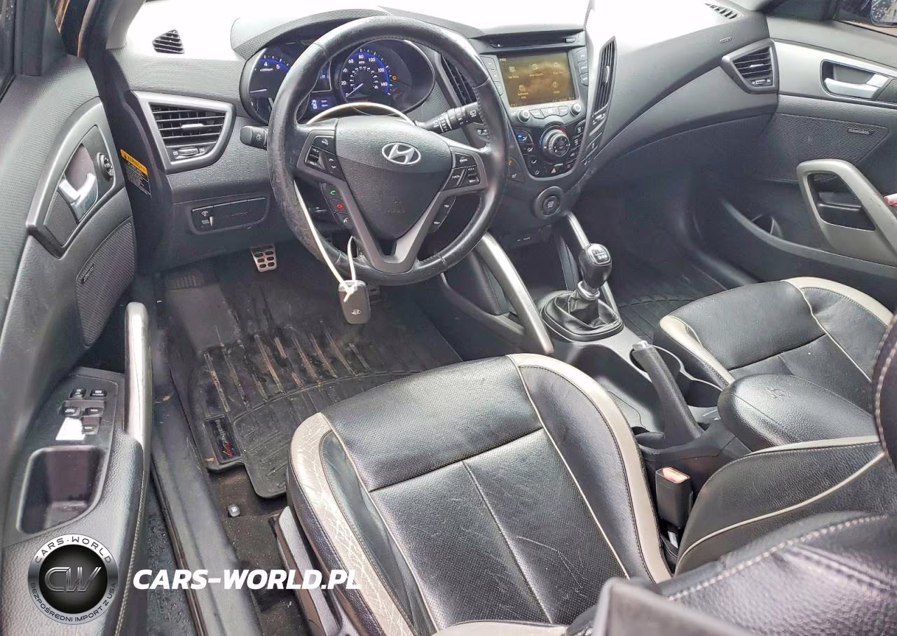 2013 Hyundai Veloster Turbo VIN:KMHTC6AEXDU154145 - 8