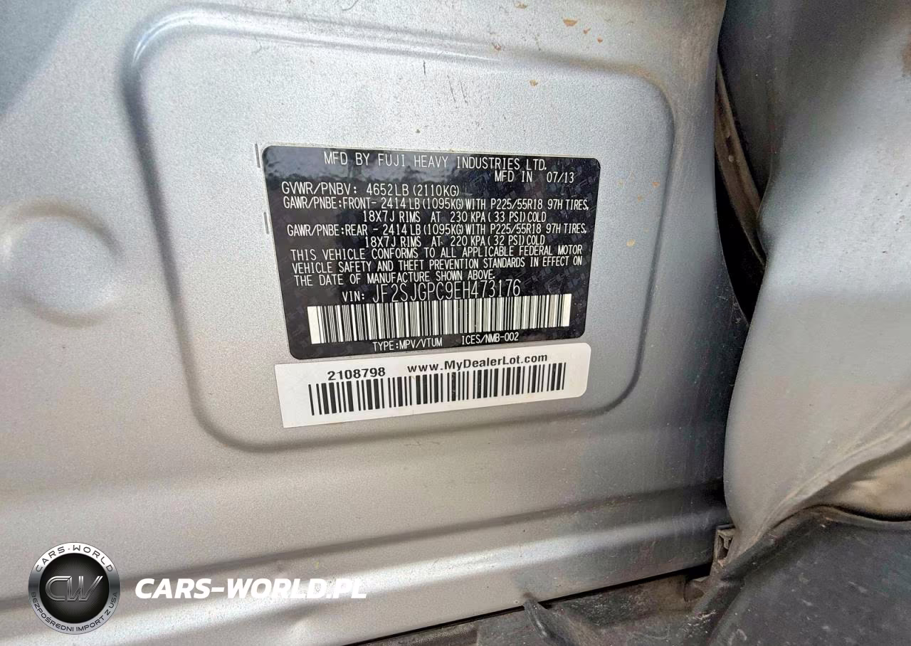 2014 Subaru Forester 2.0Xt Touring VIN:JF2SJGPC9EH473176 - 10