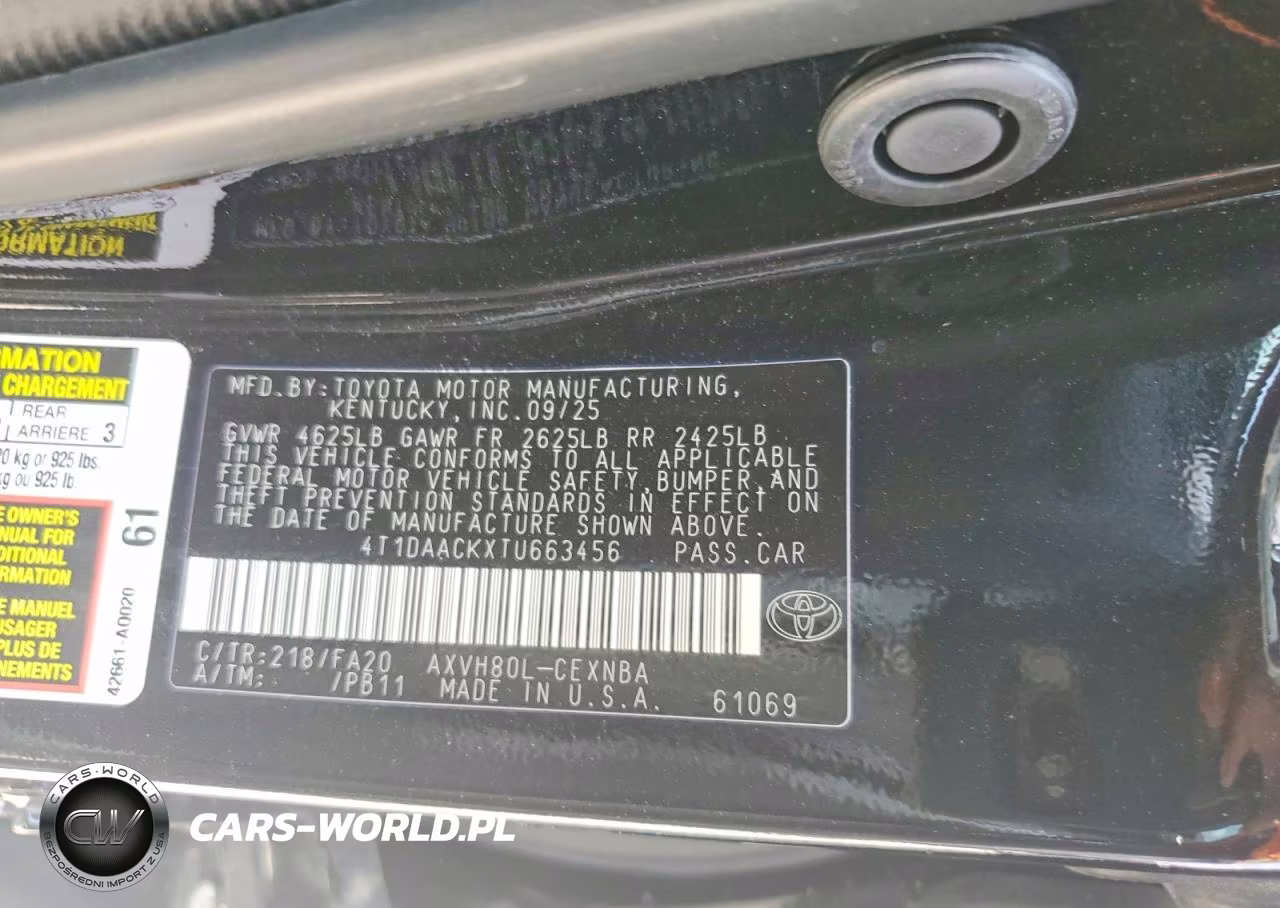 2026 Toyota Camry Xse VIN:4T1DAACKXTU663456 - 12