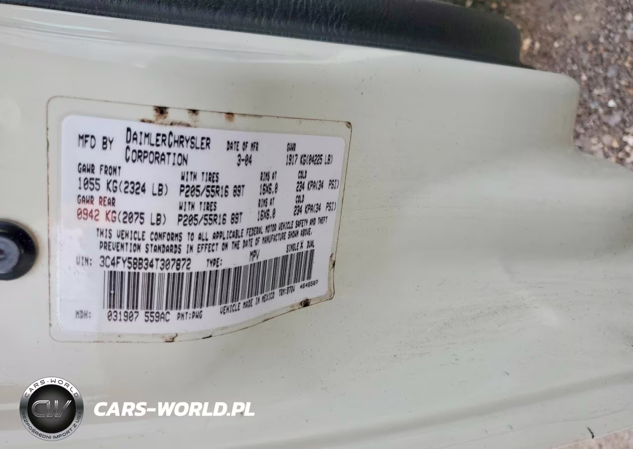 2004 Chry Pt Cruiser VIN:3C4FY58B34T307872 - 12