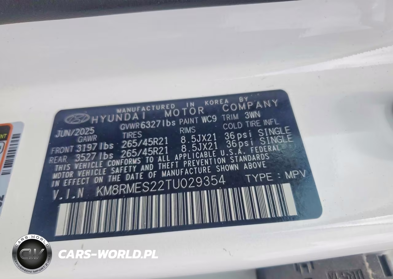 2026 Hyundai Palisade Calligraphy VIN:KM8RMES22TU029354 - 13