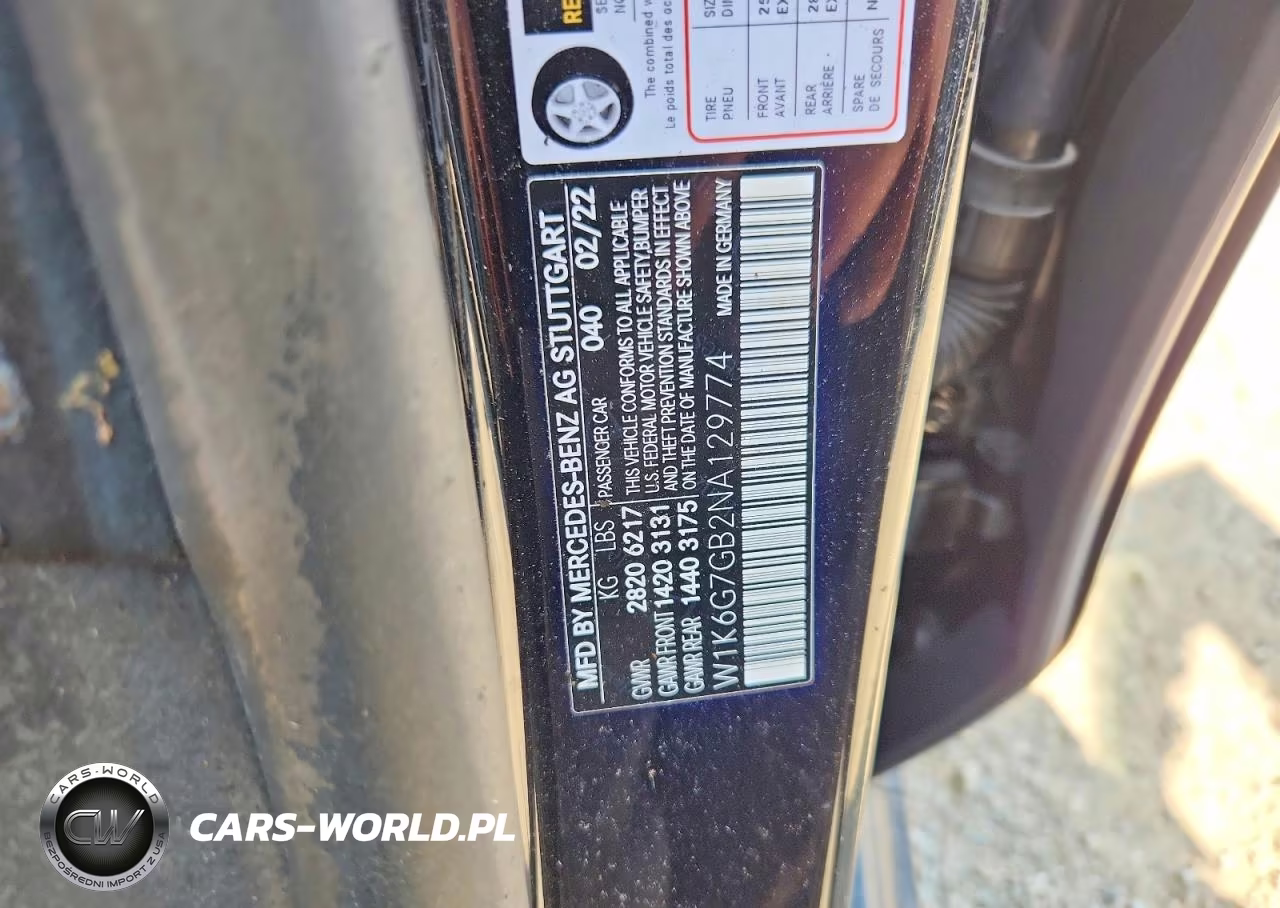 2022 Mercedes-Benz S 580 4Matic VIN:W1K6G7GB2NA129774 - 12