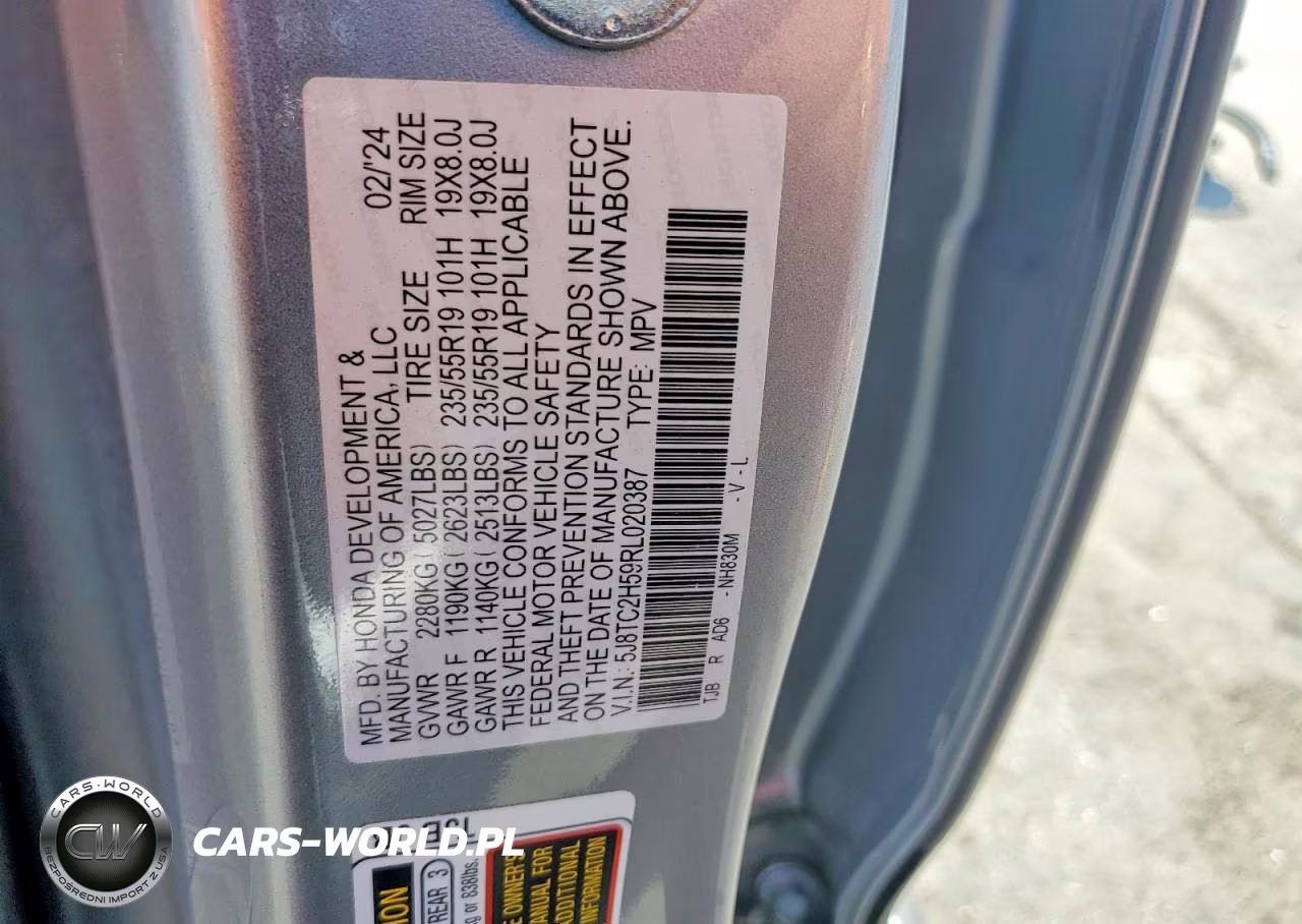 2024 Acura Rdx Technology VIN:5J8TC2H59RL020387 - 12