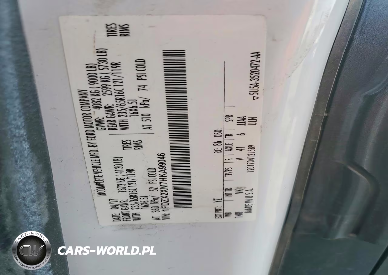 2017 Ford Transit T-350 VIN:1FDZX2XM7HKA99046 - 13