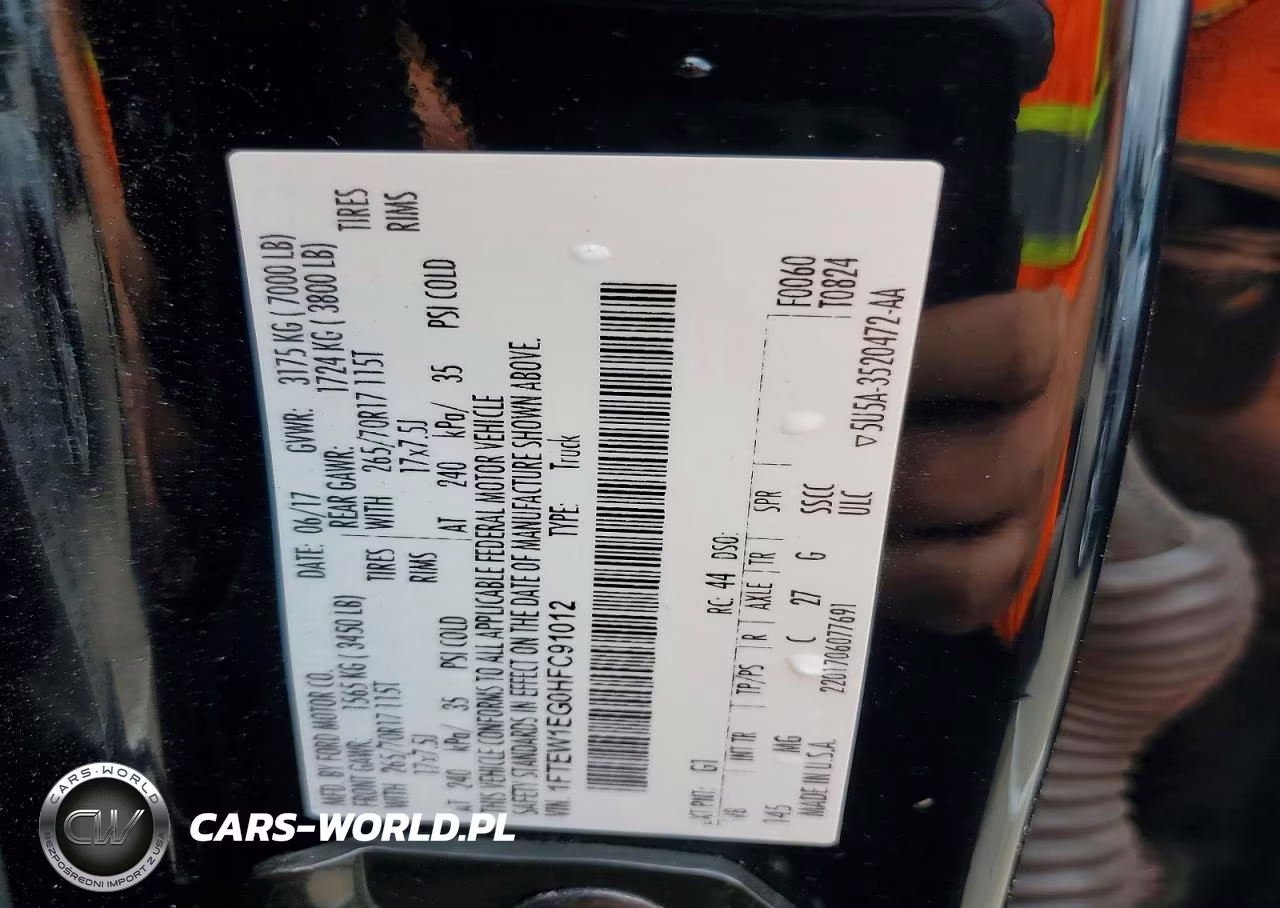 2017 Ford F150 Supercrew VIN:1FTEW1EG0HFC91012 - 12