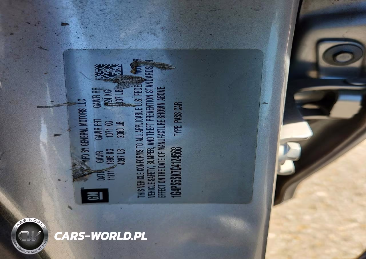 2012 Buick Verano VIN:1G4PS5SK7C4124568 - 12