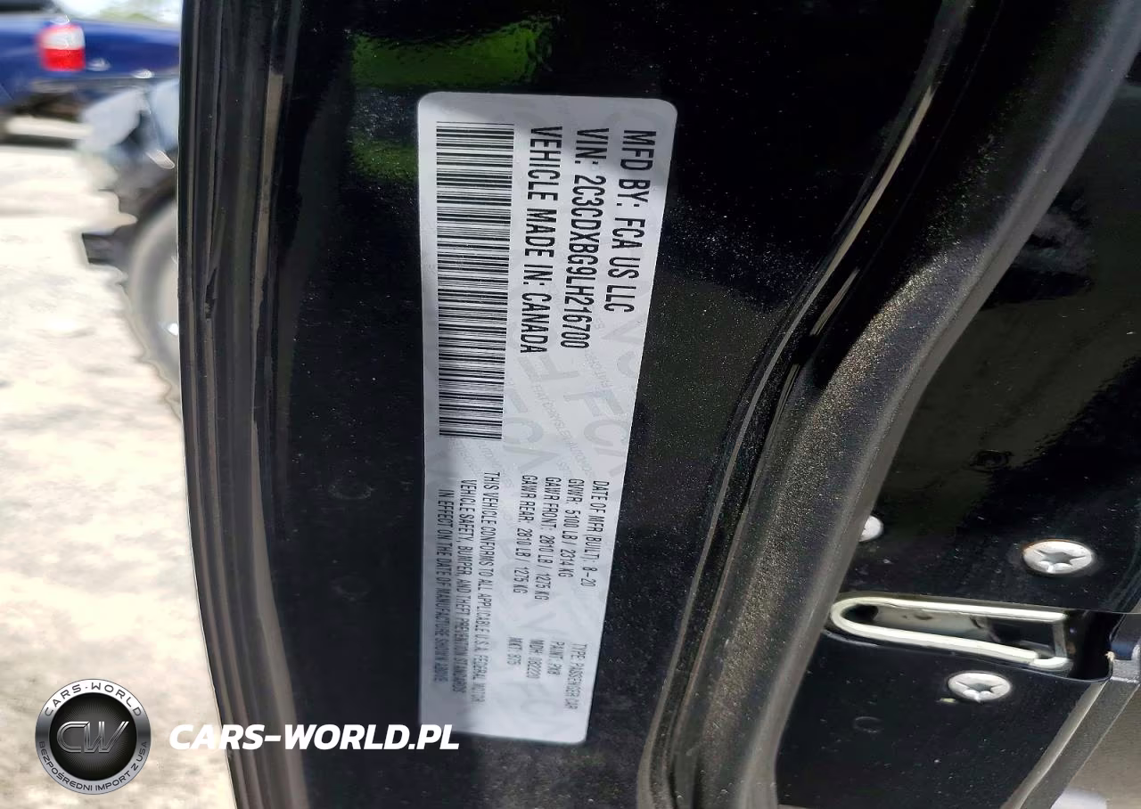 2020 Dodge Charger Sxt VIN:2C3CDXBG9LH216700 - 12