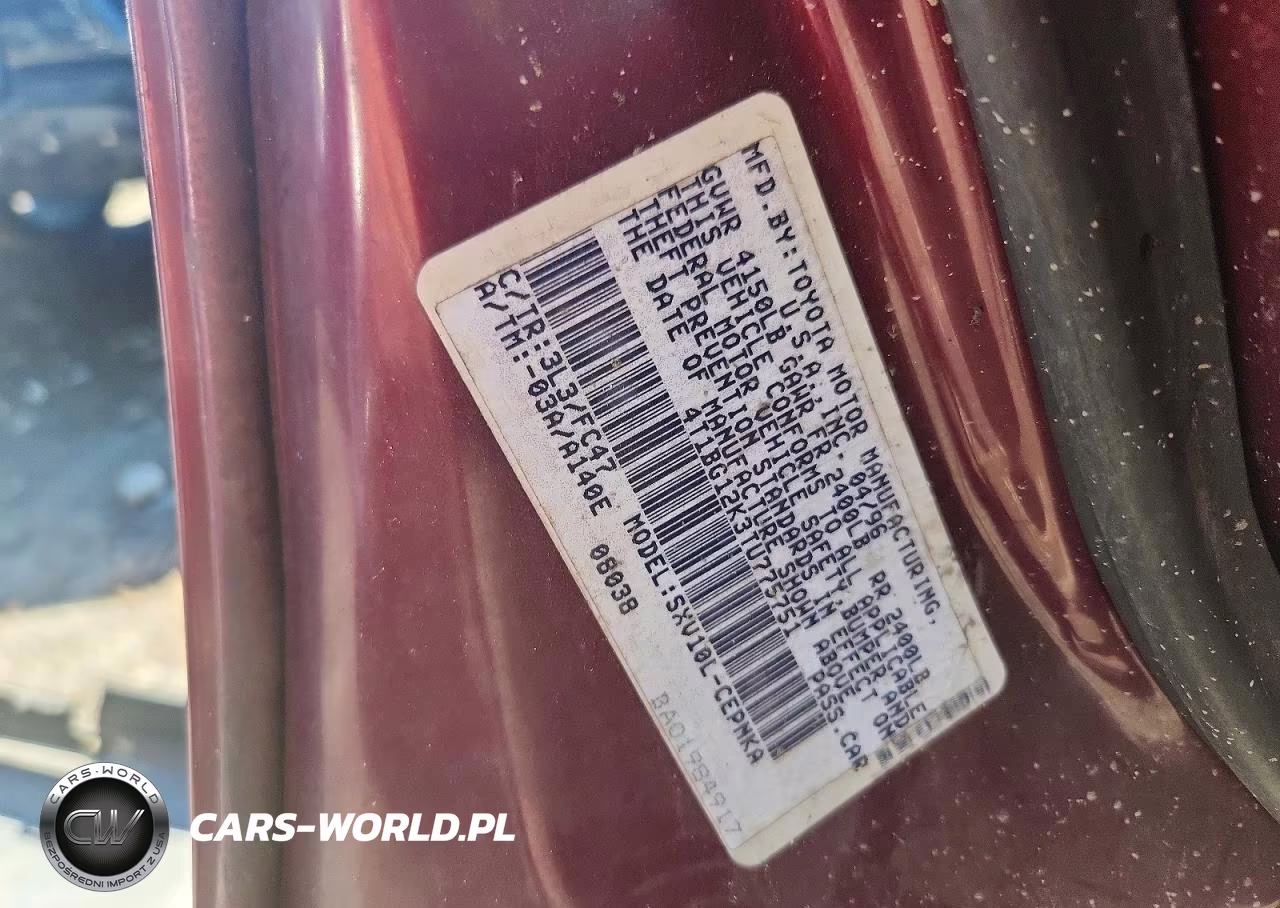 1996 Toyota Camry Le VIN:4T1BG12K3TU775751 - 12