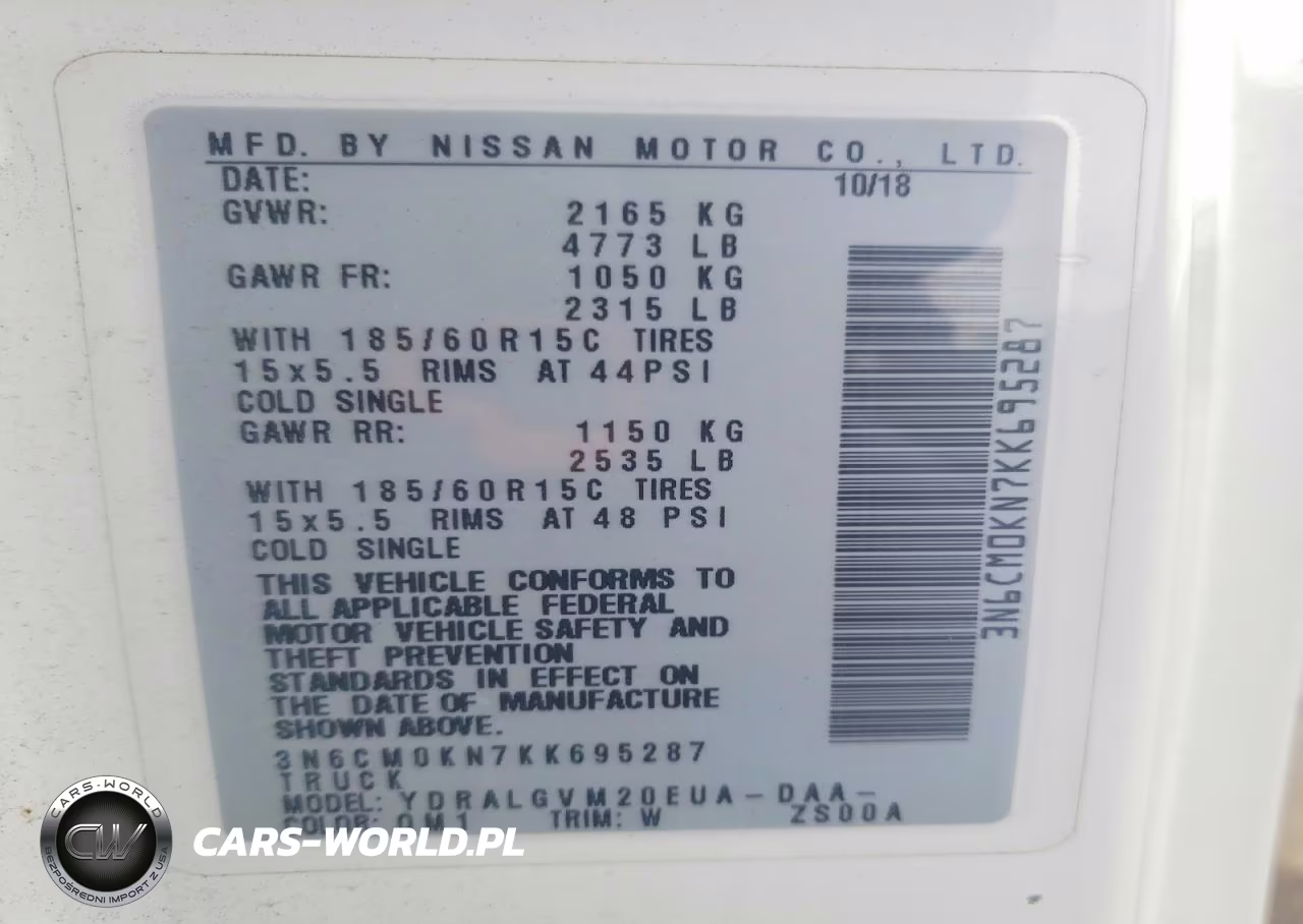 2019 Nissan Nv200 Sv VIN:3N6CM0KN7KK695287 - 13