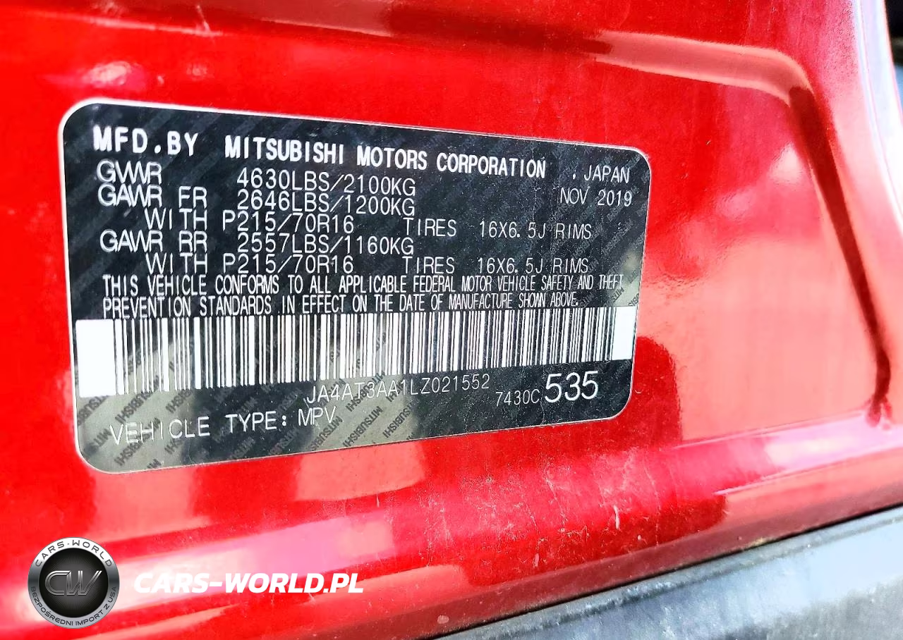 2020 Mitsubishi Eclipse Cross Es VIN:JA4AT3AA1LZ021552 - 14
