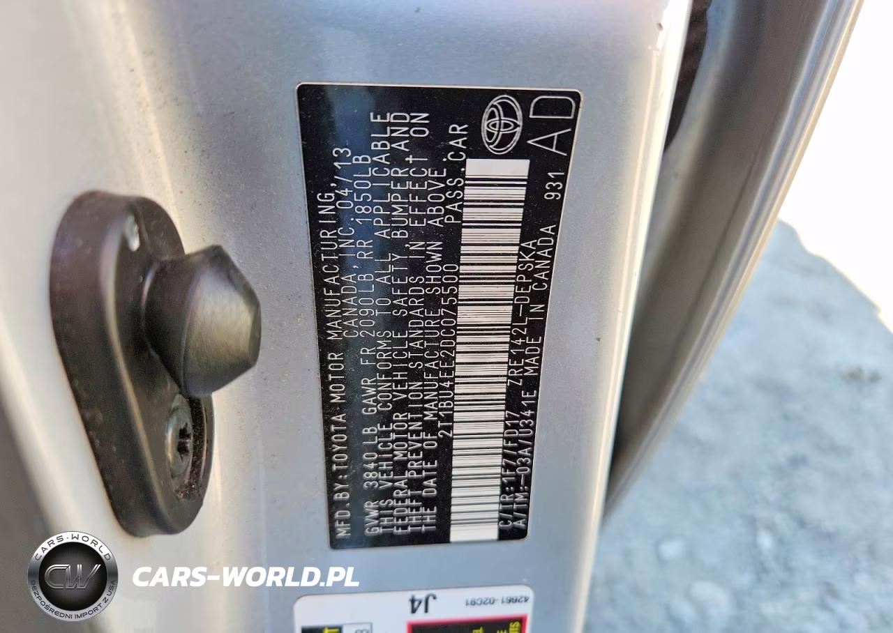 2013 Toyota Corolla S VIN:2T1BU4EE2DC075500 - 12