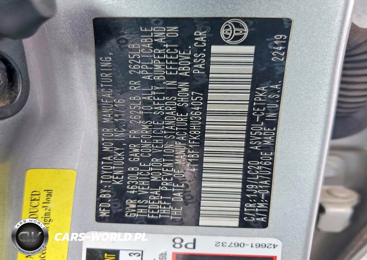 2017 Toyota Camry Xse VIN:4T1BF1FK8HU364057 - 12