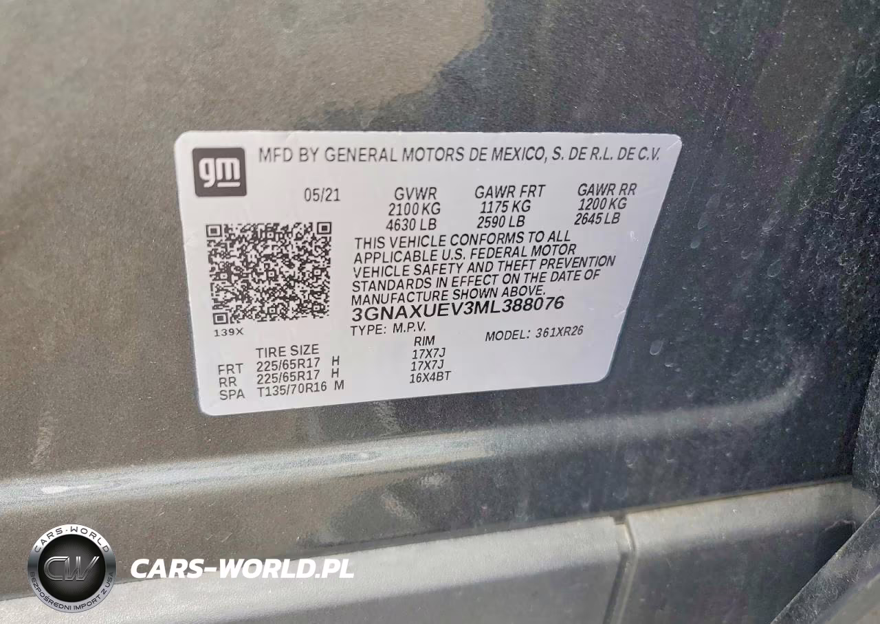 2021 Chevrolet Equinox Lt VIN:3GNAXUEV3ML388076 - 13