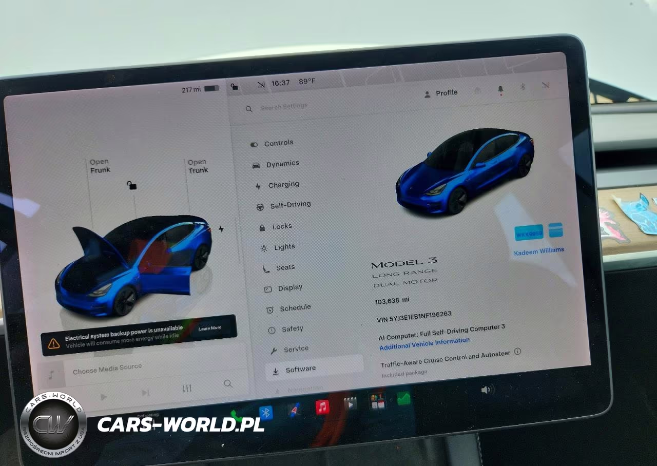 2022 Tesla Model 3 VIN:5YJ3E1EB1NF196263 - 9