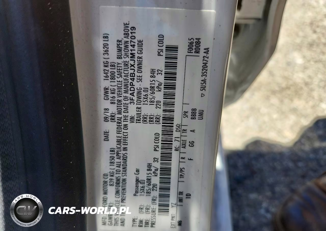 2018 Ford Fiesta Se VIN:3FADP4BJXJM147019 - 12
