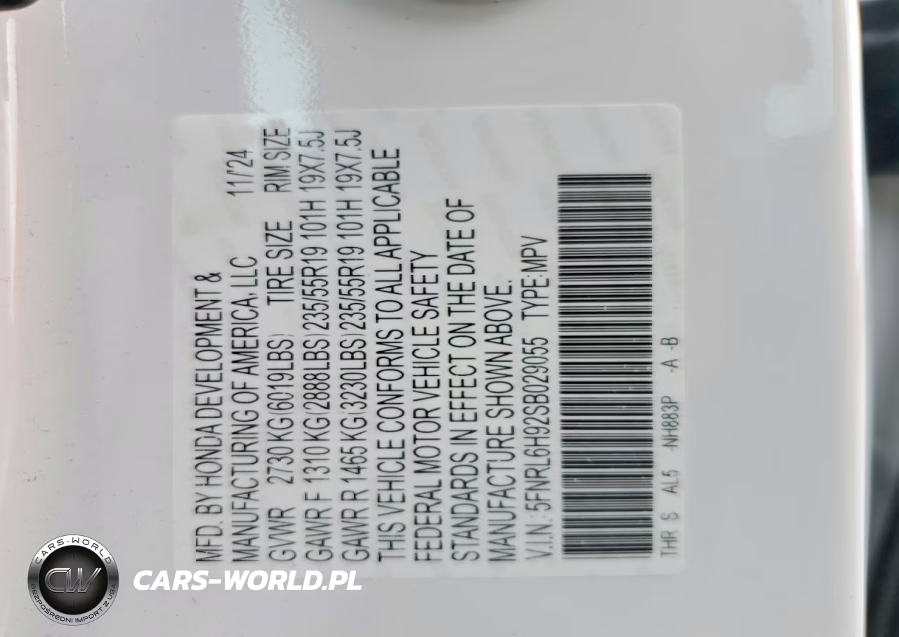 2025 Honda Odyssey Elite VIN:5FNRL6H92SB029055 - 13