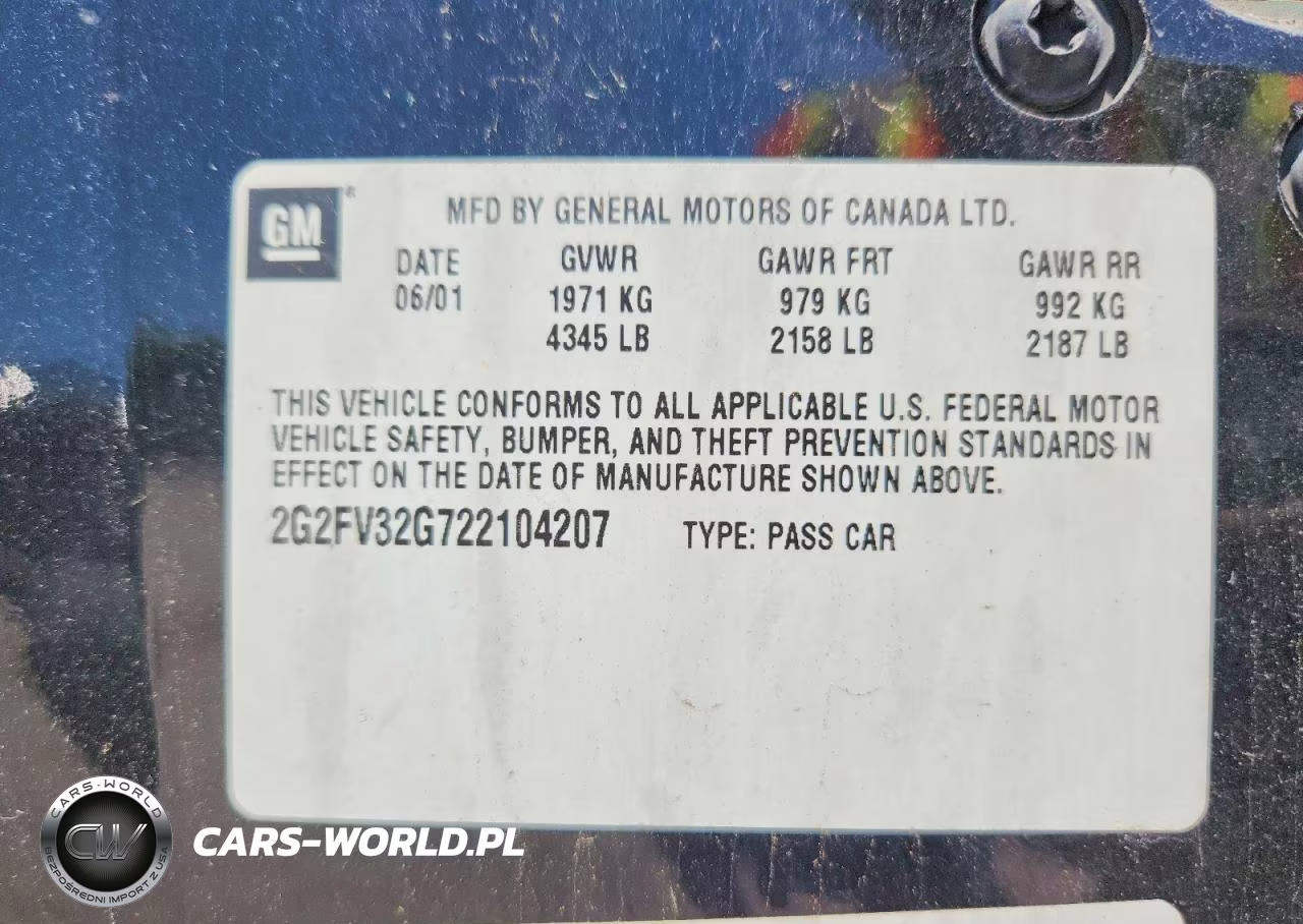 2002 Pontiac Firebird Trans Am VIN:2G2FV32G722104207 - 12